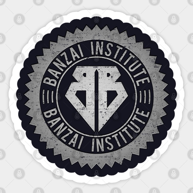 Banzai Institute [Steel/Worn] Sticker by Roufxis